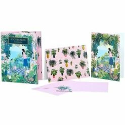 Botanica Pack Of 8 Note Cards With Matching Envelopes