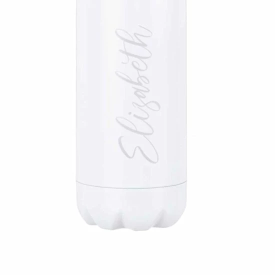 Ryman Personalised White Water Bottle With Grey Signature Style Font 5 Ryman Personalised White Water Bottle With Grey Signature Style Font - Image 3