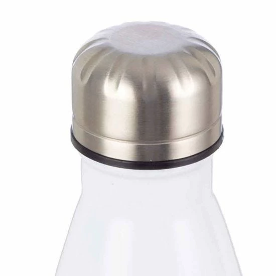 Ryman Personalised White Water Bottle With Grey Modern Style Font 6 Ryman Personalised White Water Bottle With Grey Modern Style Font - Image 4