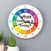 Personalised What Time Is It Wooden Clock 2 Personalised What Time Is It Wooden Clock -office furniture shop 2700040163 1