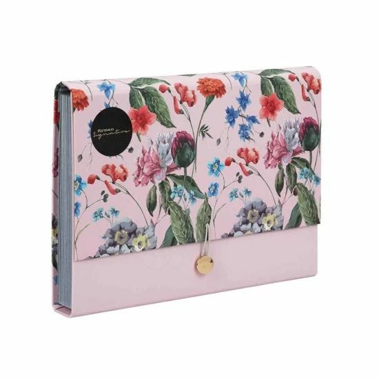 Wild Blooms Expanding Paper File Pink 3 Wild Blooms Expanding Paper File Pink