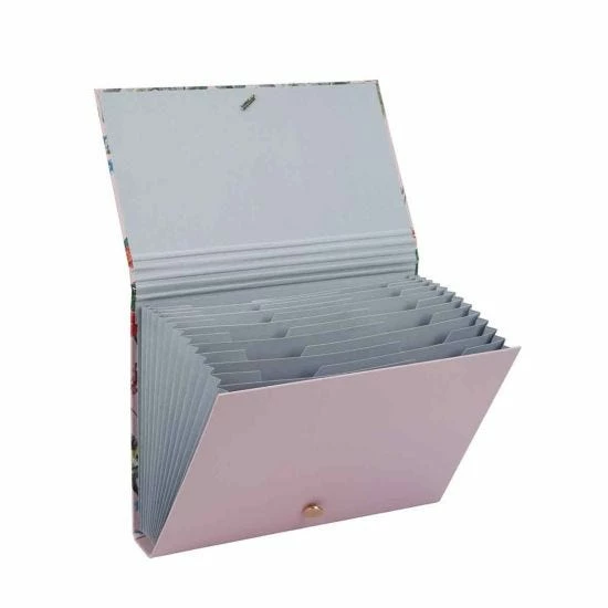 Wild Blooms Expanding Paper File Pink 4 Wild Blooms Expanding Paper File Pink - Image 2