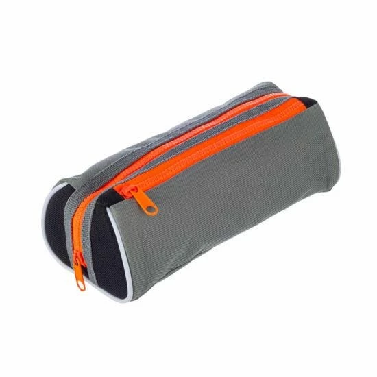 Split Panel Grey With Orange Zip Pencil Case 4 Split Panel Grey With Orange Zip Pencil Case - Image 2