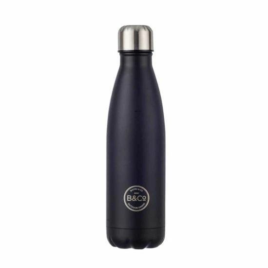 B And Co Hamelin Rubberised Stainless Steel Bottle 500ml 2 B And Co Hamelin Rubberised Stainless Steel Bottle 500ml